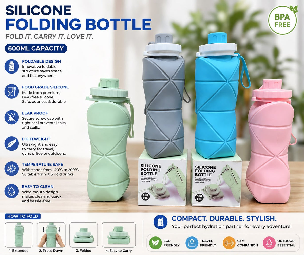 Foldable Water Bottle 600 ml